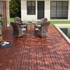 Gulches Wood Interlocking Deck Tiles Checker Pattern, 30 PCS  12" x 12" Square Acacia Hardwood Outdoor Flooring for Patio, Bancony, Pool Side - 2 of 4