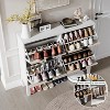 Shoe Cabinet Storage for Entryway, Hidden Shoe Cabinet with 4 Flip Drawers - 4 of 4
