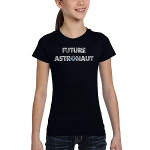LA Pop Art Future Astronaut - Girl's Word Art T-Shirt - 1 of 4