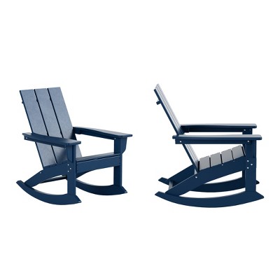 WestinTrends  Modern Adirondack Outdoor Rocking Chair (Set of 2)