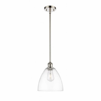 Bristol Glass - 1 Light Mini Pendant In Industrial Style-11.25 Inches Tall and 9 Inches Wide