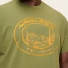 Adult Embroidered Graphic Short Sleeve Crewneck T-Shirt - Woolrich x Target Olive Green - 4 of 4