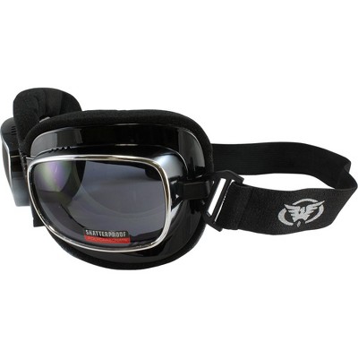 Global Vision Eyewear Retro Joe Safety Motorcycle Glasses with Smoke Lenses