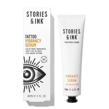 Stories & Ink Enhancing Vibrancy Serum Tattoo Care - For Healed Tattoos - 2 fl oz