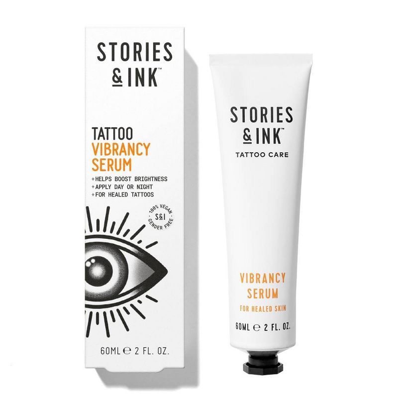 Stories &#38; Ink Enhancing Vibrancy Serum Tattoo Care - For Healed Tattoos - 2 fl oz, 1 of 12