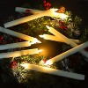 AEELLEEA 20-Pack Ivory Pillar Candles - Flameless LED Warm Light Decor for Christmas/Mantel/Dinner Party - 3 of 4