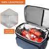 OPUX Insulated Lunch Box Men Women, Large Soft Cooler Bag Work School Picnic, Leakproof Tote Shoulder Strap Kid Adult - 4 of 4