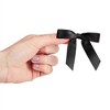 Juvale 100-Pack Twist Tie Bows - Black 3" Satin Ribbon Small Bows For Gift Wrapping Treats Party Favors Craft Decoration - 3 of 4