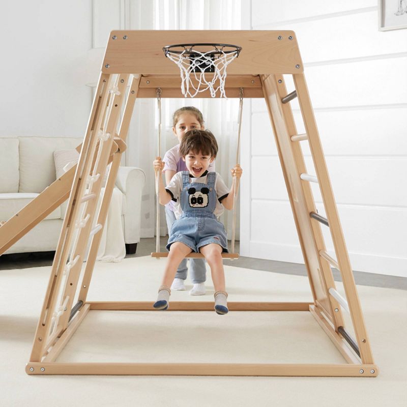 Stay-at-Home Play-at-Home Indoor Gym Kids&#39; Play and Swing Sets - Wonder &#38; Wise, 2 of 5