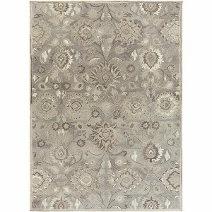 Hauteloom Conesus 1195 Hand Tufted Ivory & Taupe Wool Rug - 1 of 4