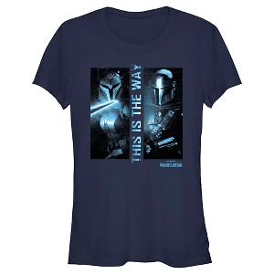 Juniors Womens Star Wars: The Mandalorian Din Djarin and Bo-Katan Kryze This is the Way T-Shirt - 1 of 4