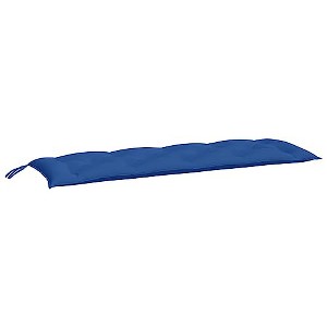 vidaXL Garden Bench Cushions 2pcs in Blue Oxford Fabric - Lightweight, Water-Resistant Patio Furniture Padding with Non-Slip Design - 1 of 4