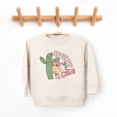 The Juniper Shop Howdy Chick Toddler Graphic Sweatshirt