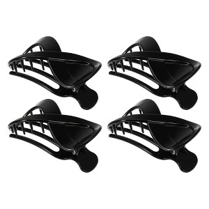 Unique Bargains Cute Plastic Hair Claws 3.39"x1.89"x0.91" 4 Pcs - 1 of 4