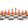 WE Games Color Bright Plastic Staunton Tournament Chess Pieces with 3.75 in. King - Half Chess Set of Chess Pieces Only, Orange - 4 of 4