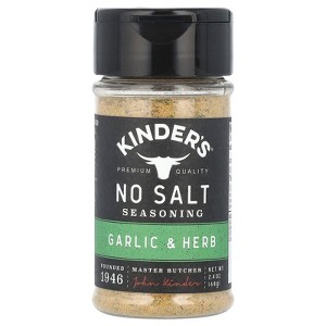 KINDER'S, No Salt Seasoning, Garlic & Herb, 2.4 oz - 1 of 2