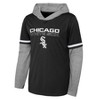 MLB Chicago Cubs Boys' Long Sleeve Twofer Poly Hooded Sweatshirt - S