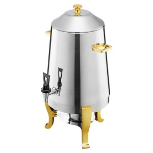 VEVOR Stainless Steel Beverage Dispenser, 3.4 Gallon Drink Dispenser  with Alcohol Burner, Hot & Cold Drink Dispensers with Spigot, Silver - 1 of 4