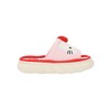 Hello Kitty 3D Character Face Art Women's Pink & White Striped Open-Toed Slide Slippers - 3 of 4