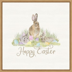 Amanti Art Farmhouse Easter VI Bunny by Tara Reed Canvas Wall Art Print Framed 22-in. W x 22-in. H. - 1 of 4