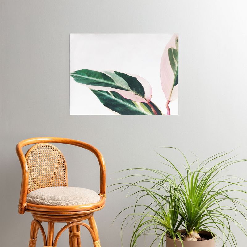 Cassia Beck Pink Leaves II 18" x 24" Unframed Poster - Society6, 2 of 4