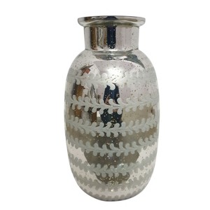 Transpac Glass 15 in. Multicolored Mercury Regency Vase - 1 of 2