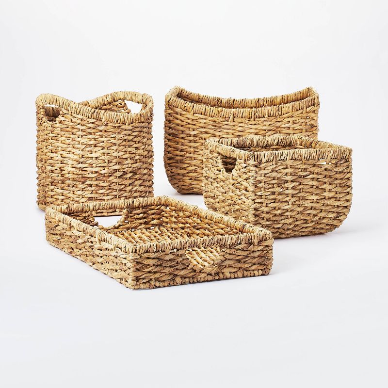 13&#34; x 11&#34; Chunky Cube Woven Basket Natural - Threshold&#8482; designed with Studio McGee, 4 of 6