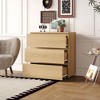 Famapy 3 - Drawer Cabinet Dresser Chest,Large Nightstand: Sleek Design, Ample Storage–Ideal for Home - 3 of 4