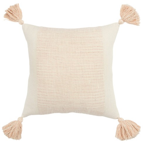 Blush colored throw pillows sale