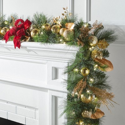 BrylaneHome Pre-Lit Regal 6' Garland