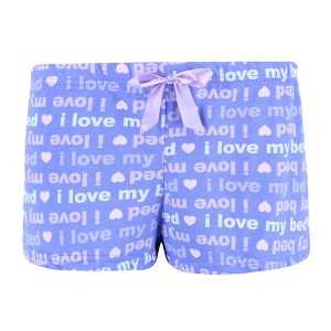 Roll Outta Bed Women's Novelty Print Sleep Shorts - 1 of 4