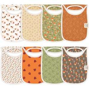 KeaBabies 8-Pack Hallo Baby Drool Bibs , Baby Bibs for Boys, Girls, Pull-on Bibs for Baby Boy, Baby Girl, Baby Bib Unisex - 1 of 4