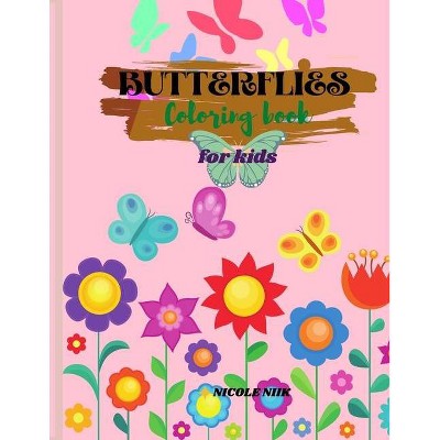 Butterflies colouring book - by  Neek Nicole (Paperback)