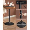 VASAGLE EKHO Collection - Height Adjustable Round Bar Table with Storage - image 3 of 4