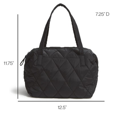 Сумки Vera Bradley Women's Outlet Faux Leather Slouchy Satchel Purse Quiet Shade — фото 3
