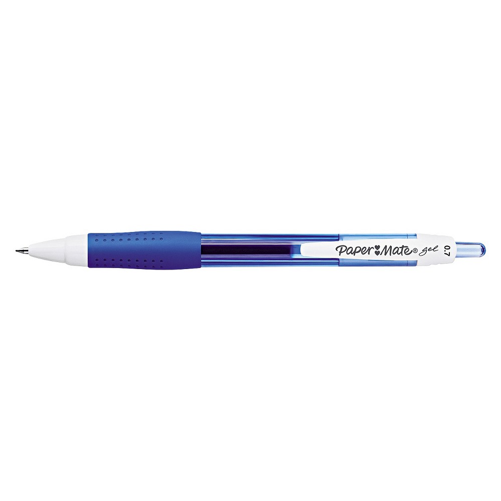 UPC 071641001190 product image for Paper Mate Roller Ball Retractable Gel Pen, Blue Ink, Medium, 12ct | upcitemdb.com