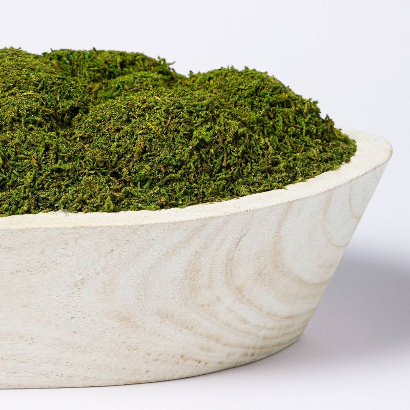 5&#34; x 7&#34; Artificial Moss Wood Plant Arrangement - Threshold&#8482; designed with Studio McGee, 3 of 11