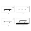 ChicFurnit Wall Shelf Set Floating Wood Shelves Invisible Brackets Hanging Shelf for Books Storage for Indoor Living Room, Black, 18.11"*3.94"*1.18" - 4 of 4