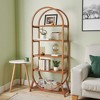 Kumasinova Book Shelf with 5 Tier Open Shelves,Modern Farmhouse Wooden Bookcase Display Rack for Living Room,Bedroom,Office,Brown - 2 of 4