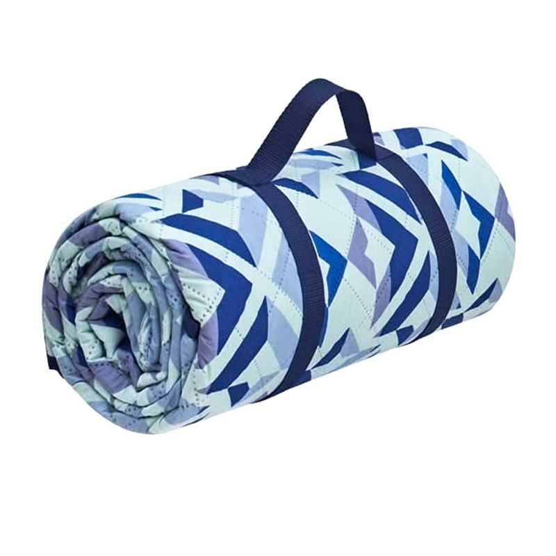KingCamp 3-Layered Portable Outdoor Waterproof Roll Up Picnic Blanket w/Carry Handle for Beach, Camping, or Hiking, 4 of 8