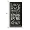 Slickblue Dog Lover Rustic Wall Sign – Pet Memorial Quote Wood Plaque – Thoughtful Home Accent 9x18, Color Options - 3 of 3