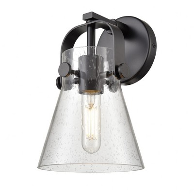 Pilaster II Cone - 1 Light Wall Sconce In Industrial Style-9.75 Inches Tall and 6.5 Inches Wide