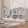 Kids Toy Storage Organizer with 5-Section Cubby Bookshelf, Wooden Cabinet for Playroom & Nursery - 2 of 4
