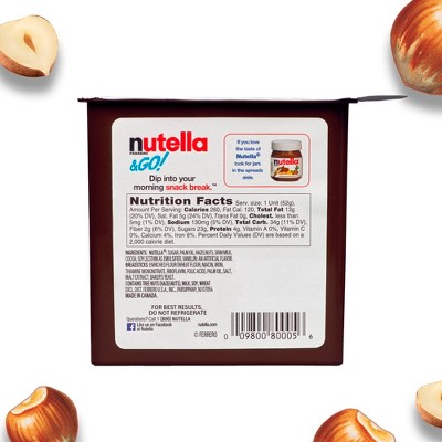 Nutella & Go! Hazelnut Spread & Breadsticks - 1.8oz/4pk