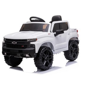 Kids Ride on Truck，12V Electric Ride on Car，Electric Vehicle with Remote Control, MP3/Bluetooth, Spring Suspension, LED Light - 1 of 4