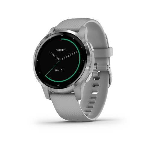 Garmin Vivoactive 4s Powder Gray With Silver Hardware : Target