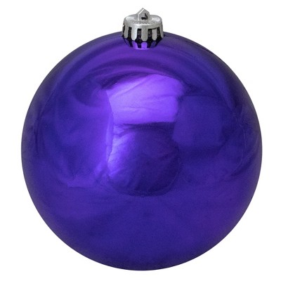 Northlight Shiny Royal Purple Shatterproof Christmas Ball Ornament 6" (150mm)