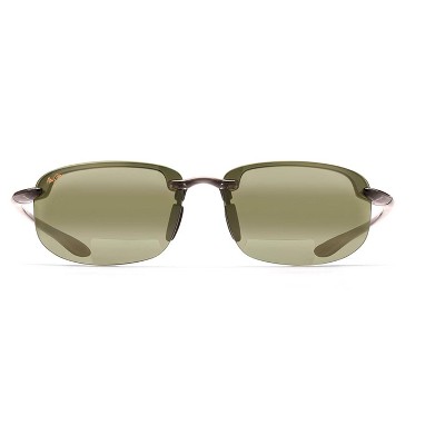 Maui Jim Hookipa Reading Sunglasses - Green Lenses With Grey Frame : Target