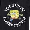 Men's SpongeBob SquarePants You Spin Me Round And Round Hanukkah Short Sleeve Graphic T-Shirt - Black - X-Large - 2 of 4