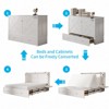 Mjkone Murphy Queen Size Bed Chest with Mattress and Storage - 3 of 4
